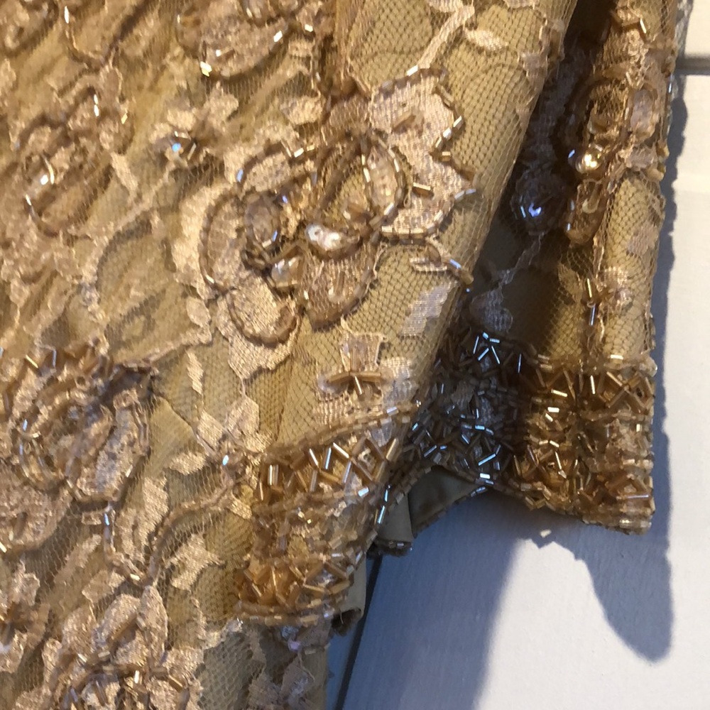 Candlelight Champagne Elegant Sequin Top and Pants Set 20W - Picture 5 of 10